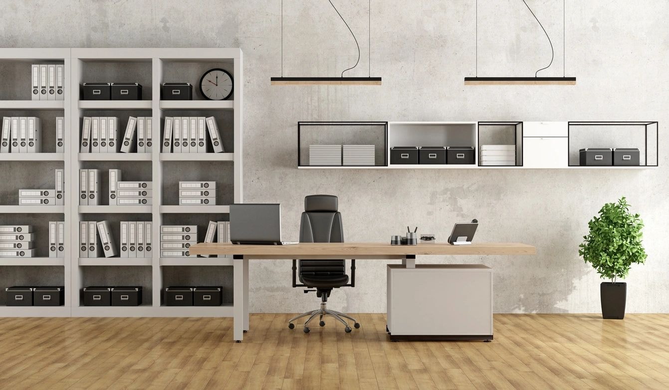 Modern office workspace